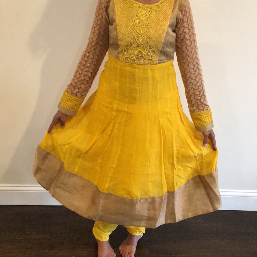 Yellow and Gold dress